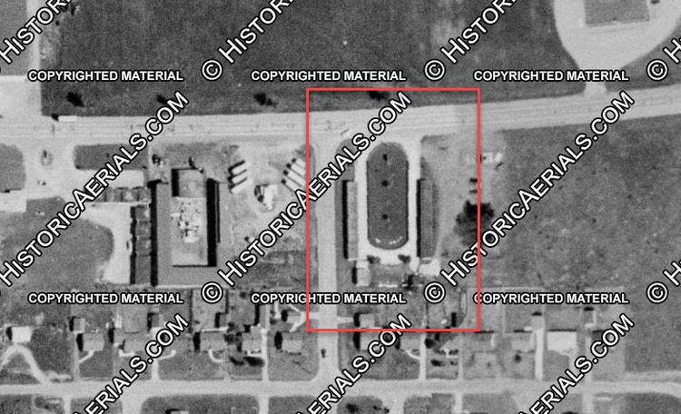 Sundown Motel (Sun Down Motel) - 1955 Aerial - Another Motel Next Door (newer photo)
